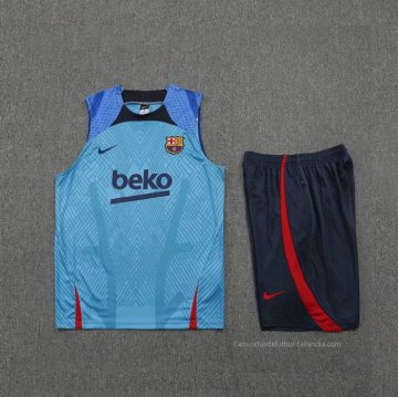 Chandal del Barcelona Sin Mangas 2022-2023 Azul