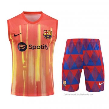 Chandal del Barcelona Sin Mangas 2023-2024 Naranja Chandal del Barcelona Sin Mangas 2023-2024 Naranja