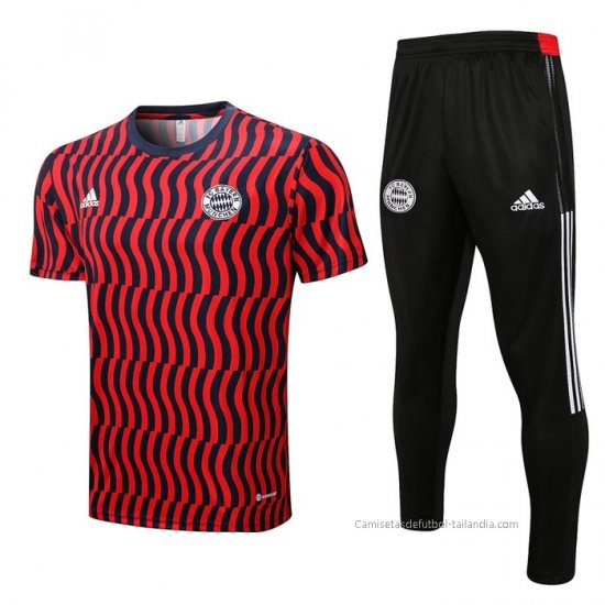 Chandal del Bayern Munich Manga Corta 2022 Rojo - Haga un click en la imagen para cerrar