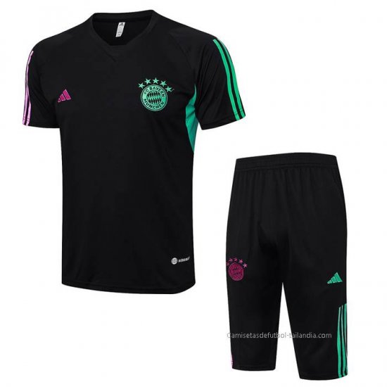 Chandal del Bayern Munich Manga Corta 2023-2024 Negro - Pantalon Corto - Haga un click en la imagen para cerrar