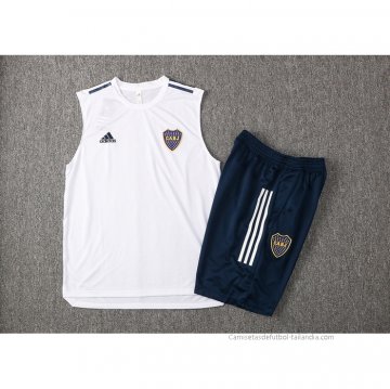 Chandal del Boca Juniors Sin Mangas 2021-2022 Blanco