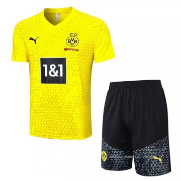 Chandal del Borussia Dortmund Manga Corta 2023-2024 Amarillo - Pantalon Corto Chandal del Borussia Dortmund Manga Corta 2023-2024 Amarillo - Pantalon Corto
