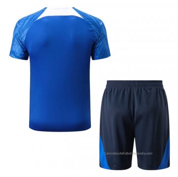 Chandal del Francia Manga Corta 2022-2023 Azul - Pantalon Corto