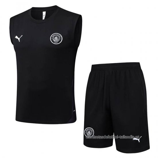 Chandal del Manchester City Sin Mangas 2025-2026 Negro - Haga un click en la imagen para cerrar