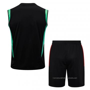 Chandal del Manchester United Sin Mangas 2023-2024 Negro