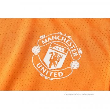 Chandal del Manchester United Sin Mangas 2021-2022 Naranja