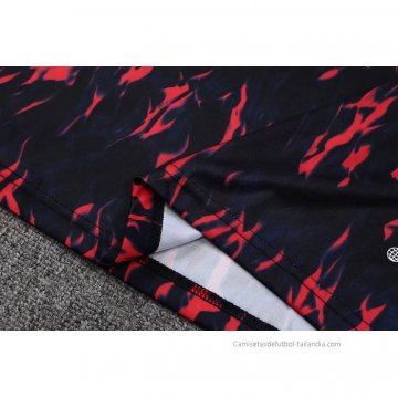 Chandal del Manchester United Sin Mangas 2022-2023 Negro y Rojo