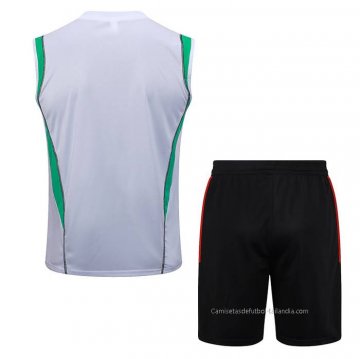 Chandal del Manchester United Sin Mangas 2023-2024 Blanco