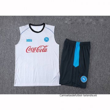 Chandal del Napoli Sin Mangas 2025-2026 Blanco