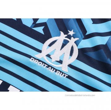 Chandal del Olympique Marsella Manga Corta 2022-2023 Azul