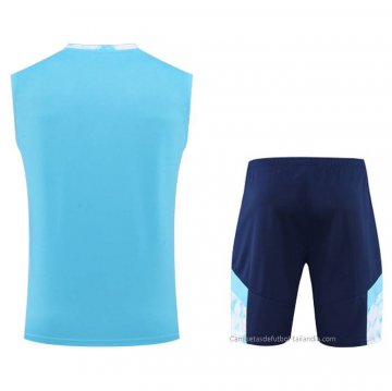 Chandal del Olympique Marsella Sin Mangas 2022-2023 Azul