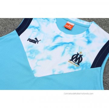 Chandal del Olympique Marsella Sin Mangas 2022-2023 Azul