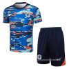 Chandal del Paises Bajos Manga Corta 2024 Azul - Pantalon Corto Chandal del Paises Bajos Manga Corta 2024 Azul - Pantalon Corto