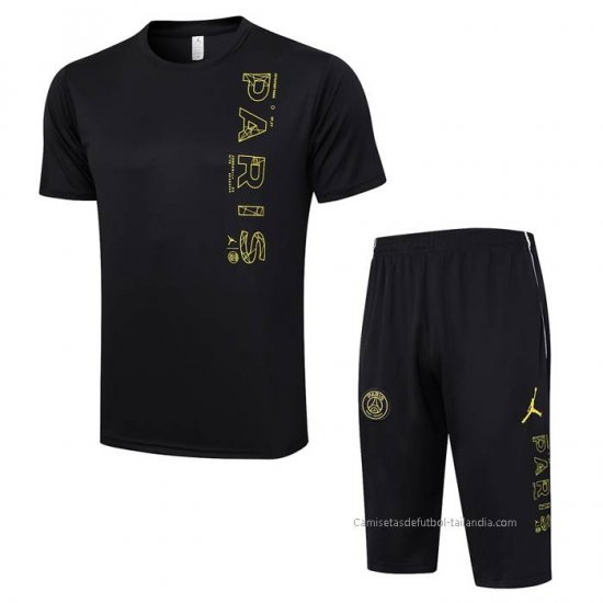 Chandal del Paris Saint-Germain Jordan Manga Corta 2023-2024 Negro - Pantalon Corto - Haga un click en la imagen para cerrar