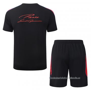 Chandal del Paris Saint-Germain Manga Corta 2026-2027 Negro - Pantalon Corto
