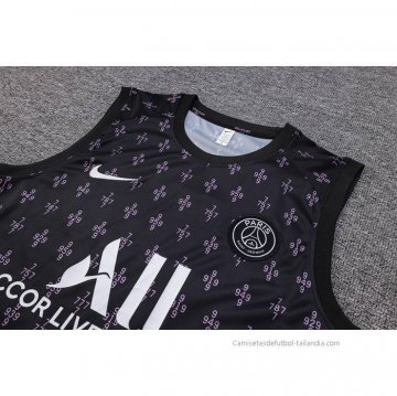 Chandal del Paris Saint-Germain Sin Mangas 2023-2024 Negro