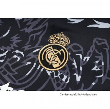 Chandal del Real Madrid Dragon Manga Corta 2024-2025 Negro - Pantalon Corto
