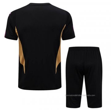 Chandal del Real Madrid Manga Corta 2023-2024 Negro - Pantalon Corto