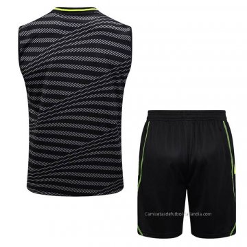 Chandal del Real Madrid Sin Mangas 2023-2024 Negro