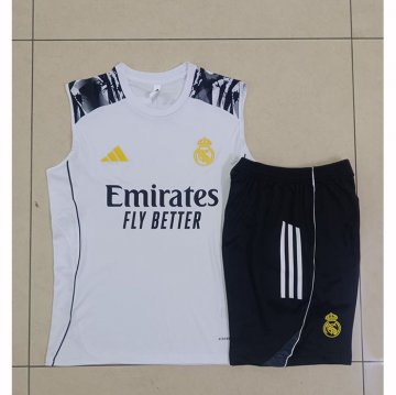 Chandal del Real Madrid Sin Mangas 2025-2026 Blanco