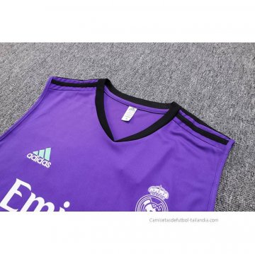 Chandal del Real Madrid Sin Mangas 2023-2024 Purpura
