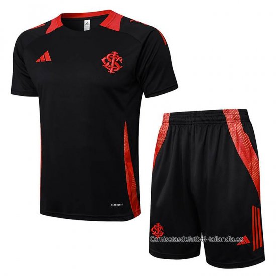 Chandal del SC Internacional Manga Corta 2024-2025 Negro - Pantalon Corto - Haga un click en la imagen para cerrar