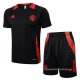 Chandal del SC Internacional Manga Corta 2024-2025 Negro - Pantalon Corto