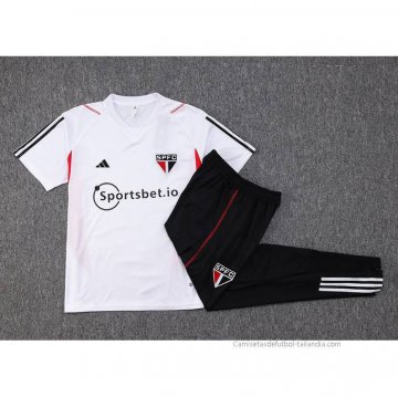 Chandal del Sao Paulo Manga Corta 2023-2024 Blanco
