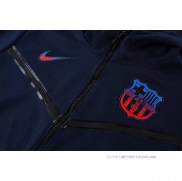 Chaqueta con Capucha del Barcelona 2022-2023 Azul