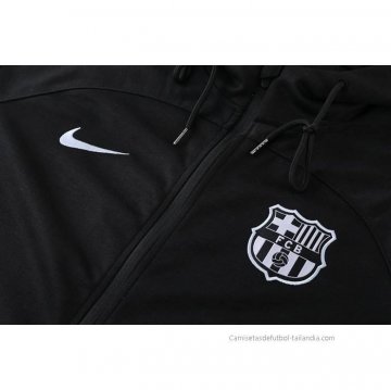 Chaqueta con Capucha del Barcelona 2022-2023 Negro