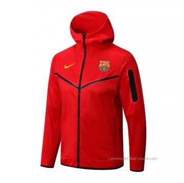 Chaqueta con Capucha del Barcelona 2022-2023 Rojo Chaqueta con Capucha del Barcelona 2022-2023 Rojo