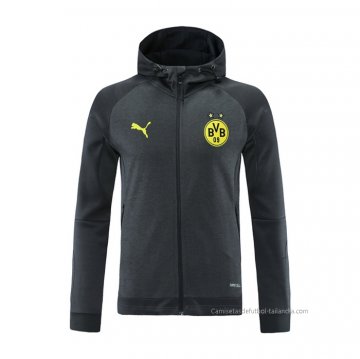 Chaqueta con Capucha del Borussia Dortmund 2021-2022 Gris Chaqueta con Capucha del Borussia Dortmund 2021-2022 Gris