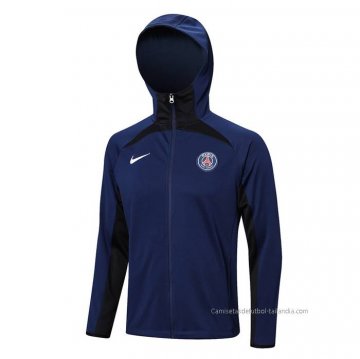 Chaqueta con Capucha del Paris Saint-Germain 2022-2023 Azul Chaqueta con Capucha del Paris Saint-Germain 2022-2023 Azul
