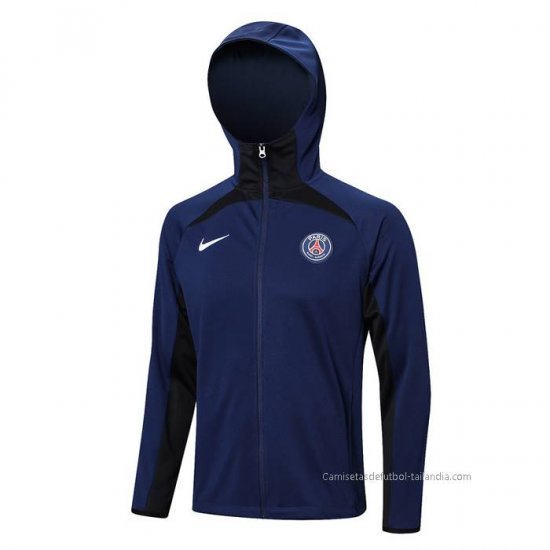 Chaqueta con Capucha del Paris Saint-Germain 2022-2023 Azul - Haga un click en la imagen para cerrar