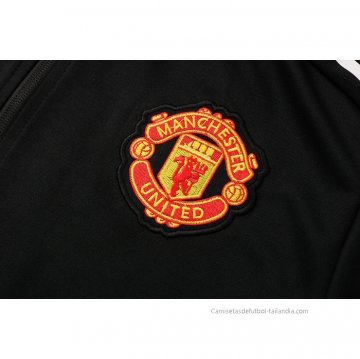 Chaqueta del Manchester United 2021-2022 Negro y Blanco