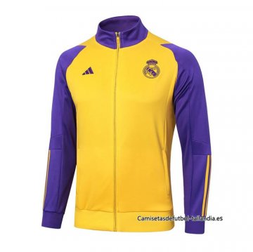 Chaqueta del Real Madrid 2023-2024 Amarillo Chaqueta del Real Madrid 2023-2024 Amarillo