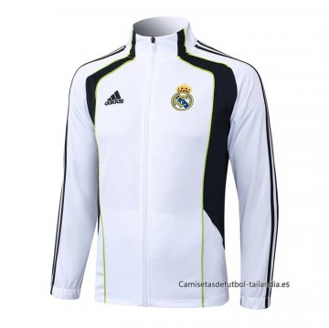 Chaqueta del Real Madrid 2025-2026 Blanco Negro Chaqueta del Real Madrid 2025-2026 Blanco Negro