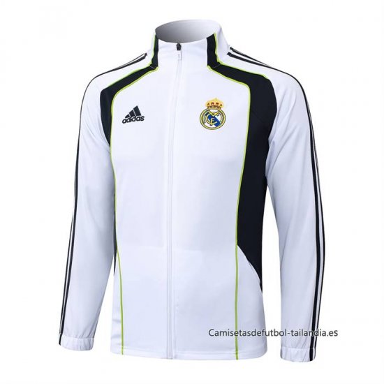 Chaqueta del Real Madrid 2025-2026 Blanco Negro - Haga un click en la imagen para cerrar