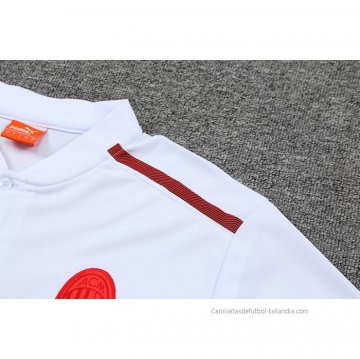 Conjunto Polo del AC Milan 2022-2023 Blanco