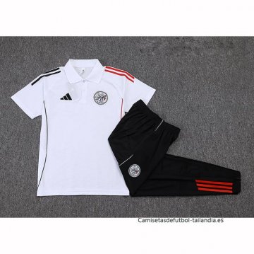 Conjunto Polo del Ajax 2025-2026 Blanco