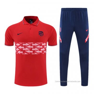 Conjunto Polo del Atletico Madrid 2022-2023 Rojo Conjunto Polo del Atletico Madrid 2022-2023 Rojo