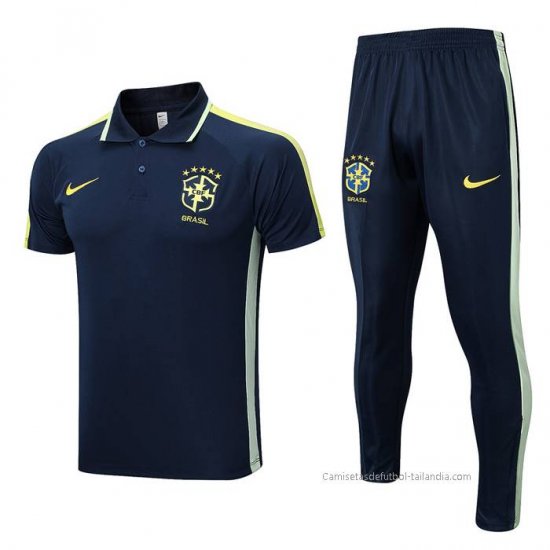 Conjunto Polo del Brasil 2022-2023 Azul Oscuro - Haga un click en la imagen para cerrar