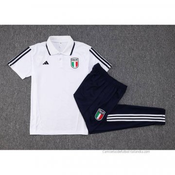 Conjunto Polo del Italia 2023-2024 Blanco