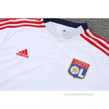 Conjunto Polo del Lyon 2022-2023 Blanco