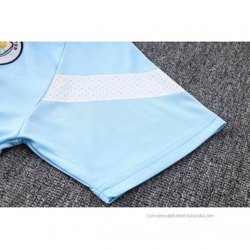 Conjunto Polo del Manchester City 2022-2023 Azul