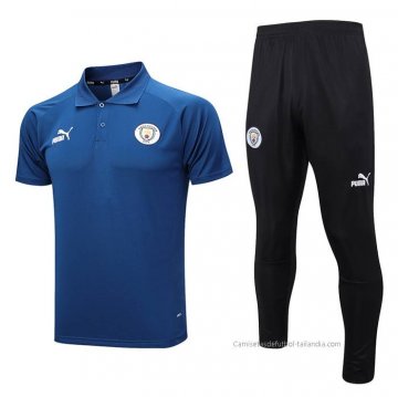 Conjunto Polo del Manchester City 2023-2024 Azul Conjunto Polo del Manchester City 2023-2024 Azul