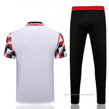 Conjunto Polo del Manchester United 2022-2023 Negro y Rojo