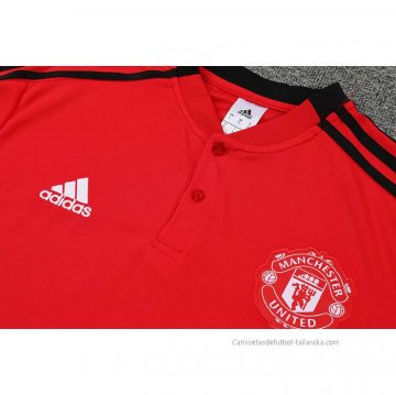 Conjunto Polo del Manchester United 2022-2023 Rojo