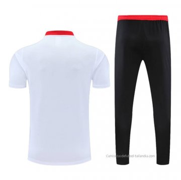 Conjunto Polo del Manchester United 2022-2023 Blanco