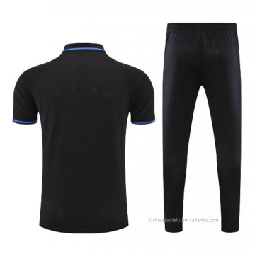 Conjunto Polo del Manchester United 2022-2023 Negro y Azul